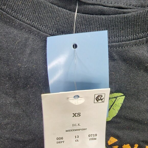 Womens Mighty Fine Black Leopard Print Pumpkin T Shirt Short Sleeve Halloween XS - Picture 3 of 7